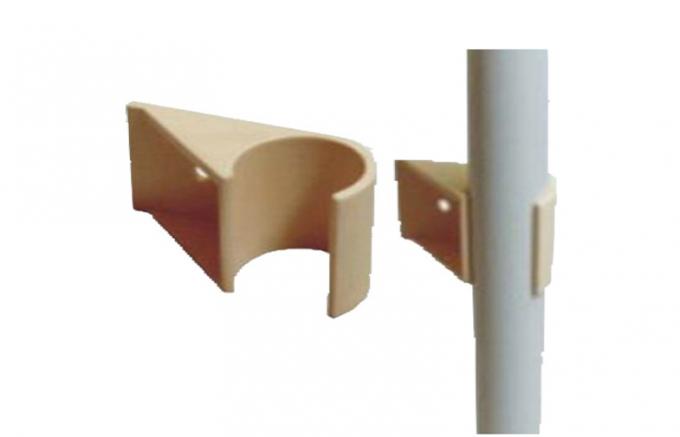 Beige Plastic Coated Plumbing Fittings For DIY Pipe Rack System