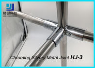 90 độ 3 cách linh hoạt Chrome ống kết nối / khớp HJ-3 màu bạc