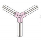 Khớp nối ống nhôm Anốt oxy hóa Đầu nối ống 3 chiều RoHS