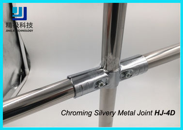 HJ-4D Paralleled Chrome Pipe Connectors For Conveyor Assembly Lines