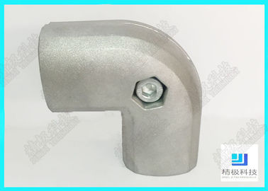 90 Degree Elbow Aluminum Pipe Joints , AL-2 Metal Tube Fittings Round Head Shape