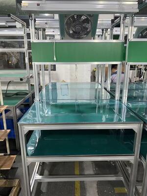 Simple Open-type Double-layer Anti-static Aluminum Profile Workbench - Lightweight And Low-cost R&D Prototype Table