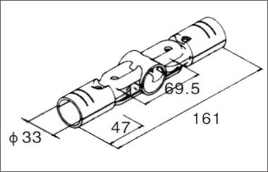 Stamping Metal Pipe Connectors / Pipe Metal Joints For Storage Shelves