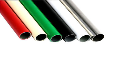 Plastic Coated Flexible PVC Pipe For Racking System , Large Diameter Steel Pipe
