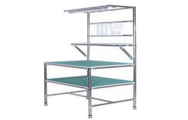 Stainless Steel / Chrome Plated Adjustable Workbench Assemble With ESD Mat