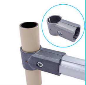 AL-61 Aluminum Tubing Joints 28mm Connecting Pipes Silvery Zinc Ally Material