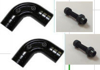 90 Degree 2.3mm SPCC Elbow Metal Pipe Fittings For Racking System