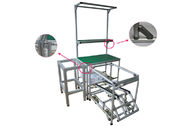 Aluminum Frame Pipe Workbench / Workstation Aluminum Pipe Rack As Display Table
