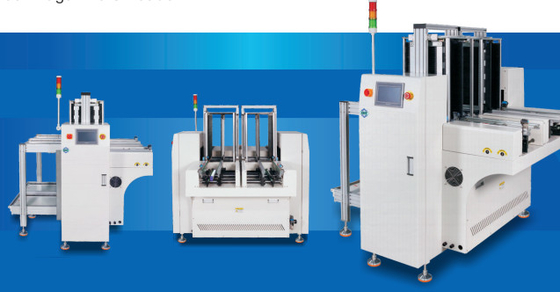 chất lượng Máy vận chuyển PCB loạt SMT/Đánh tải tạp chí kép Kích thước biên giới 1475x1475x1220mm Độ cao PCB 900±20mm nhà máy