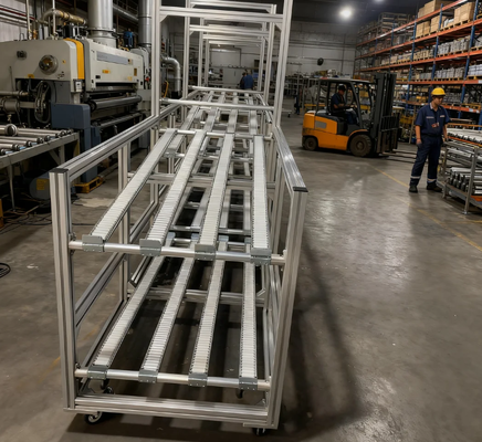 Hệ thống giá đỡ pallet trọng lực linh hoạt có khả năng tải trọng cao, phù hợp với các kịch bản làm việc khác nhau