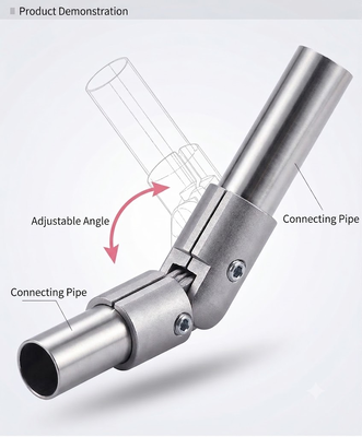 Các khớp ống nhôm xoay có oxy hóa anod cho dây chuyền lắp ráp và kệ lưu trữ
