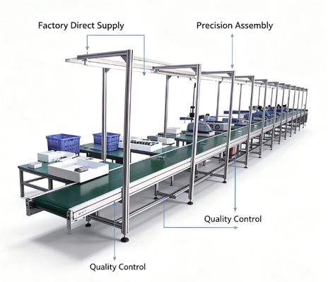 ESD dây chuyền vận chuyển băng chống tĩnh dây chuyền lắp ráp bàn làm việc cho xưởng điện tử