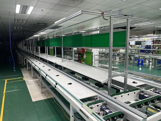 Đường dây vận chuyển dây chuyền hai tốc độ, dây chuyền sản xuất lắp ráp tự động cho xưởng