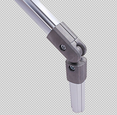 Die Casting AL-30 Aluminium Pipe Joint với Silver Anodized Aluminium Tube Connector cho Lean Tube Systems