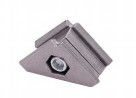 Die Casting Aluminium Tube Joint 28mm đường kính với xử lý xả cát cho hệ thống thùng ống